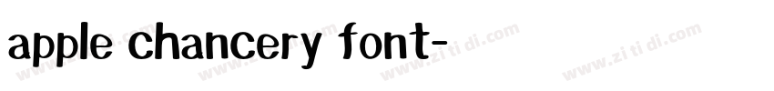 apple chancery font字体转换